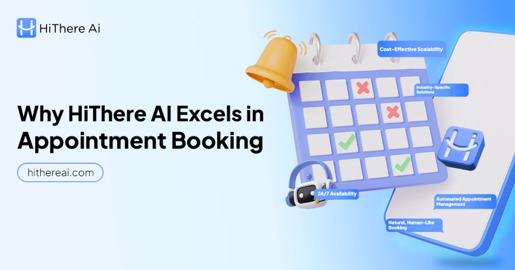 HiThere AI virtual receptionist appointment booking managing calls and schedules efficiently for businesses