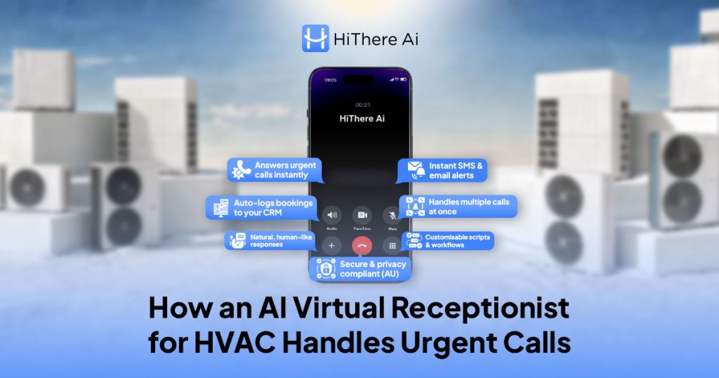 AI virtual receptionist for HVAC answering urgent service calls