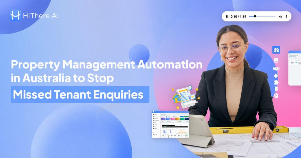 Property manager using automation system to manage tenant enquiries, maintenance requests, and communication across multiple channels in an Australian property management business